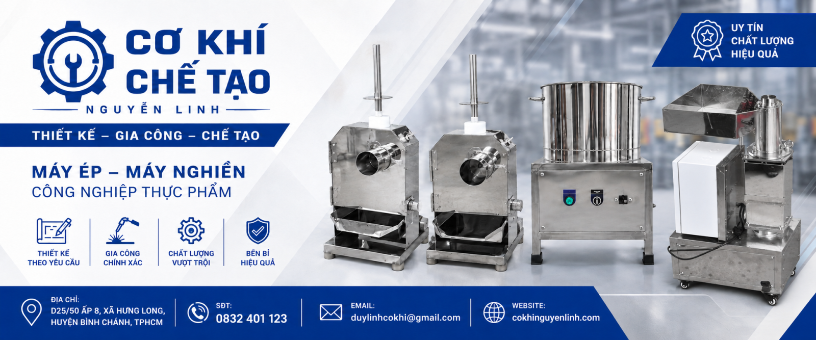 xưởng sản xuất cơ khí nguyễn linh