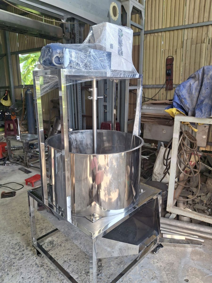 máy tách hạt sầu riêng inox 304